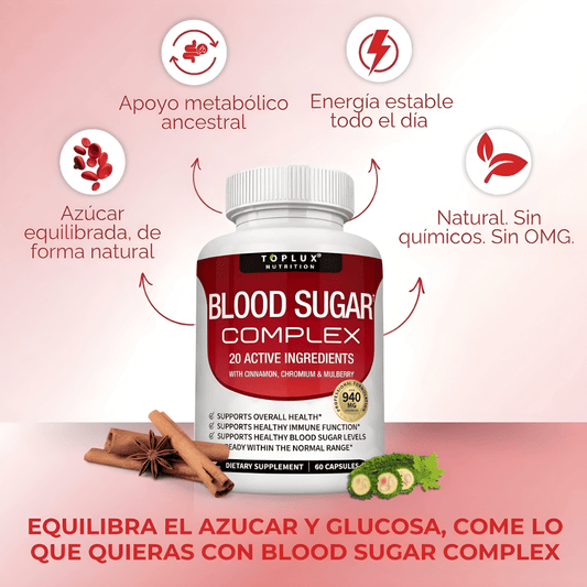 SUPLEMENTO BLOOD SUGAR COMPLEX - TE AYUDA CON LA DIABETES EN TIEMPO RECORD