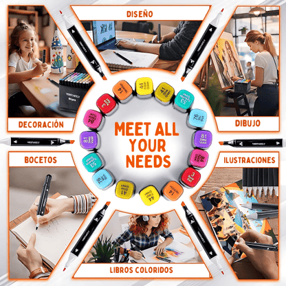 Set de 80 colores mágicos ®GraffiColor