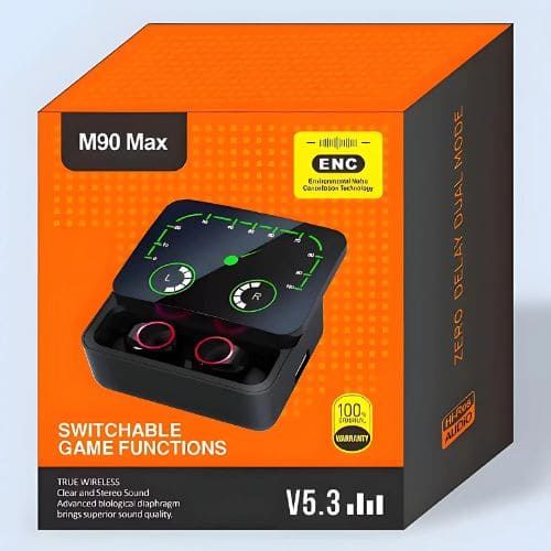Auriculares M90 Max: Sonido Inalámbrico de Alta Calidad